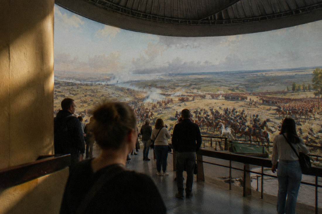 The rotunda of the Panorama Raclawicka museum in Wroclaw